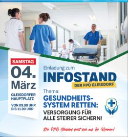 FPÖ-Infostand zur Petition Gesundheitssystem retten!